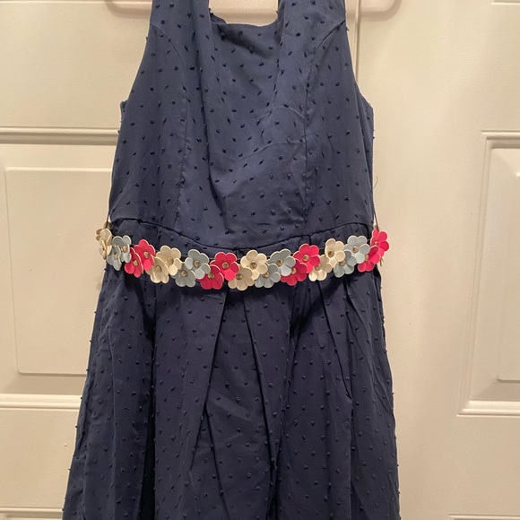 Little Girls Dress Size 10/Navy Blue NEW - Picture 1 of 13
